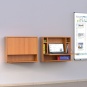 Notebook-Schrank,  60 cm hoch, 75x22 cm (B/T), zur Wandmontage, 